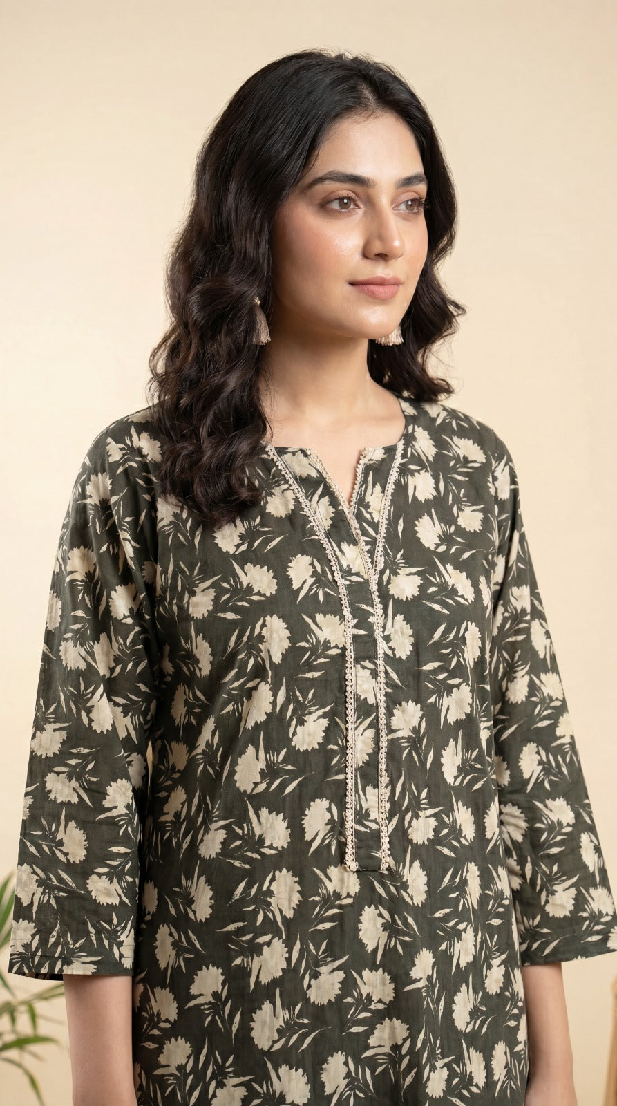 Leaf Green Embroidered 2-Piece Lawn Co-Ord Set