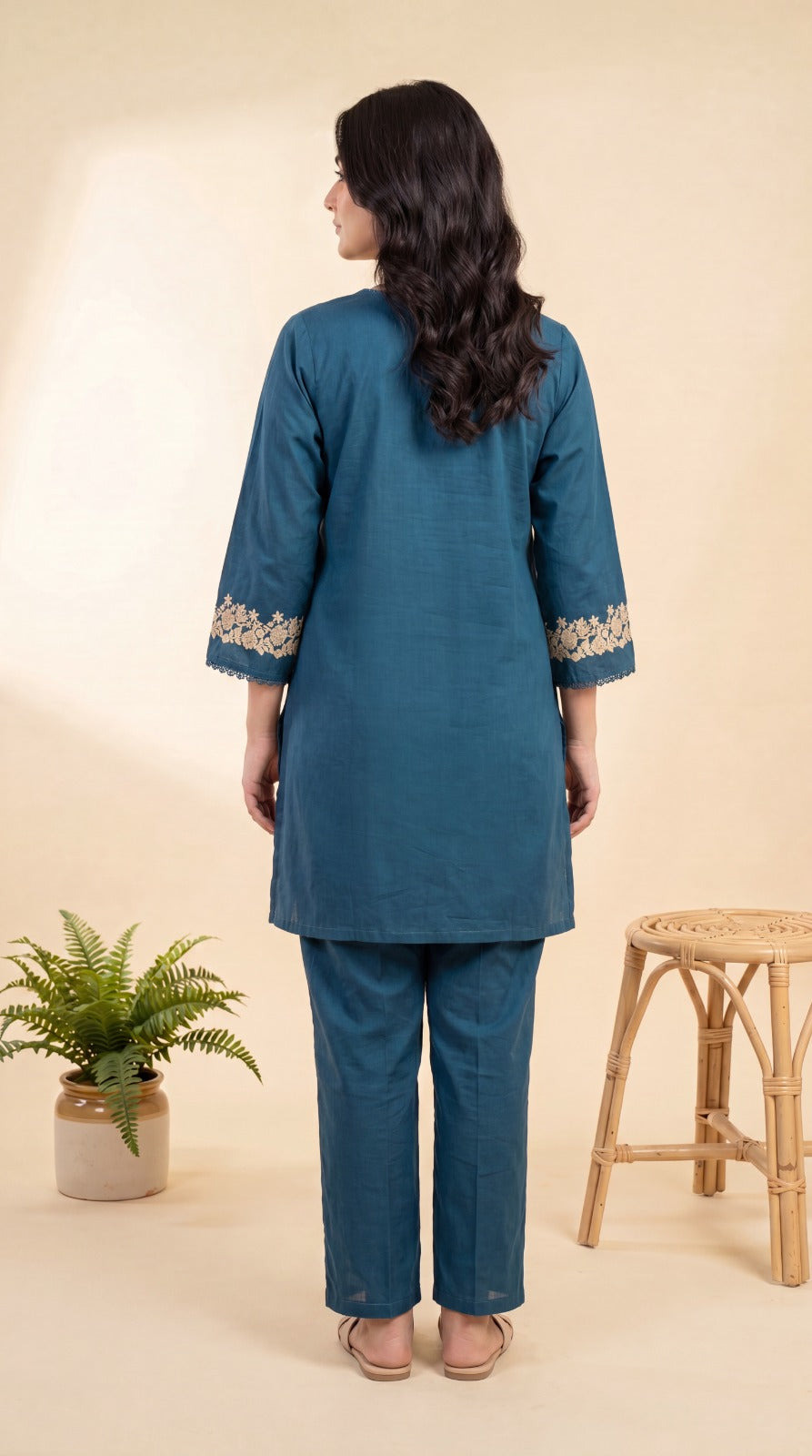 Zinc Embroidered 2-Piece Lawn Co-Ord Set