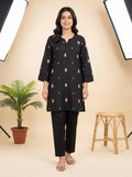 Black Embroidered 2-Piece Lawn Co-Ord Set